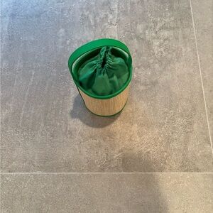 Neiman Marcus Green and Tan Mini Bag